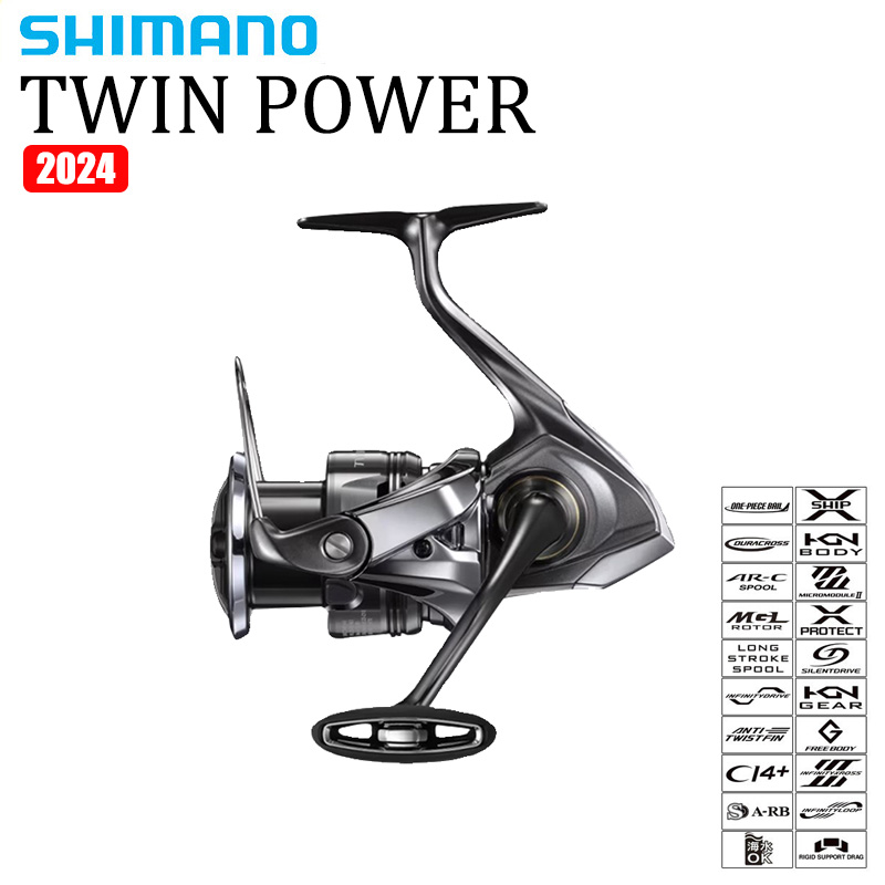 Shimano Reel Sienna - Shimano 2024 twinpower carretel de pesca