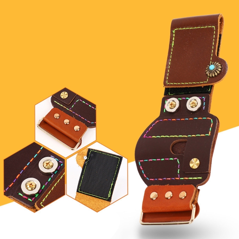 Reel Cover - Couros proteções pulso pulseira caça estilingues